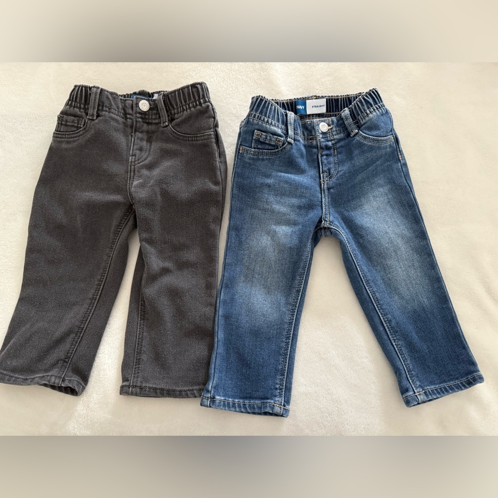 Old Navy Kids Blue and Gray Jeans Set